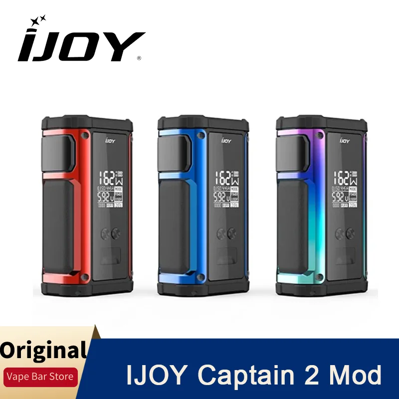 Original IJOY Captain 2 Box Mod with 0.96-inch OLED colorful screen E-Cig Vaporizer for RTA RDA RDTA powered by dual 18650 | Электроника