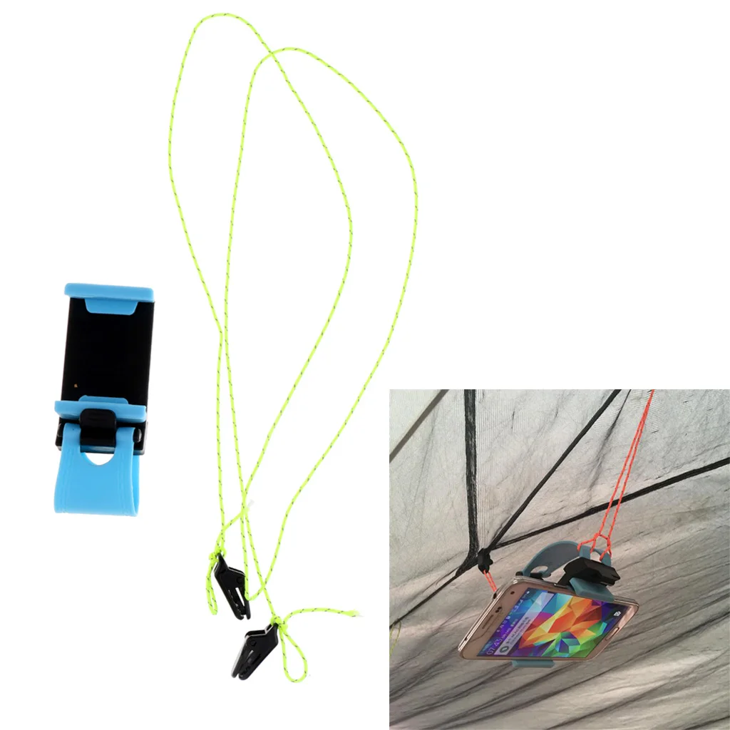 Hiking Beach Camping -on Tent Watching Videos DIY Mobile Phone Holder