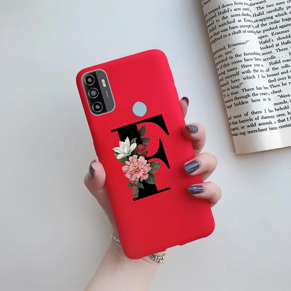 For OPPO A53S 2020 Case Letter Monogram Flower Soft Silicone Phone Back Cover For Oppo a53s 2020 A 53s A53 s Oppoa53 Cases Coque cases for oppo phones