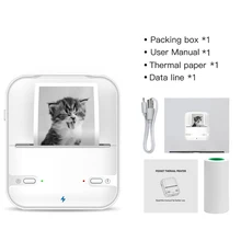 

Milestone принтер Printer Portable Impresora Thermal Mini Photo Machine Pocket Study Wireless USB Bluetooth Android IOS Home
