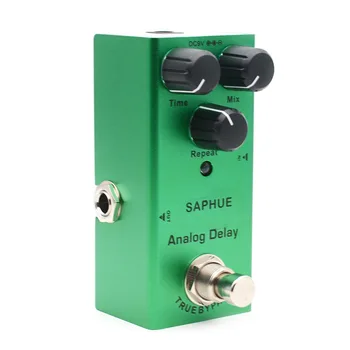 

SAPHUE Electric Guitar Analog Delay Time/Mix/Repeat Knob Effect Pedal Mini Single Type DC 9V True Bypass