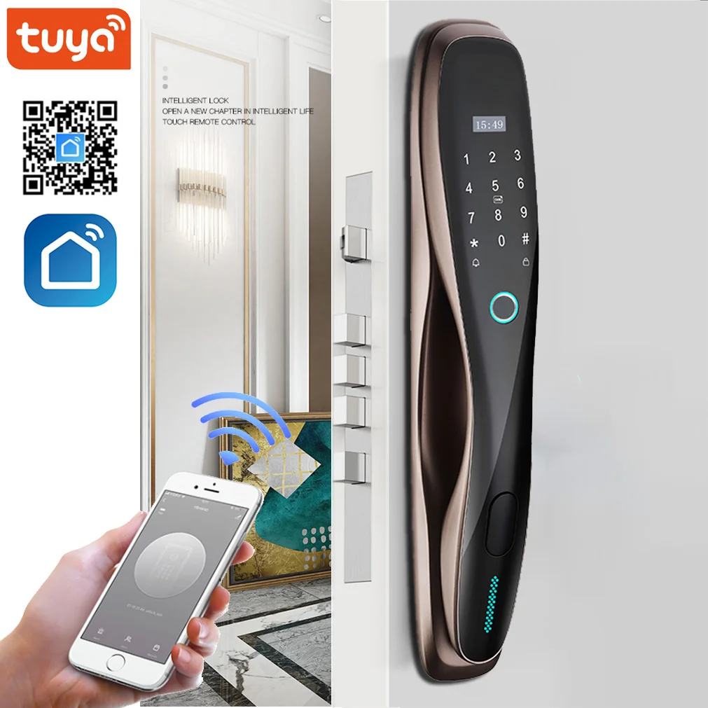 US $278.60 Tuya Smart Digital Lock WiFi Biometrical Fingerprint Unlock Work With App Smart Life Smart Home Product