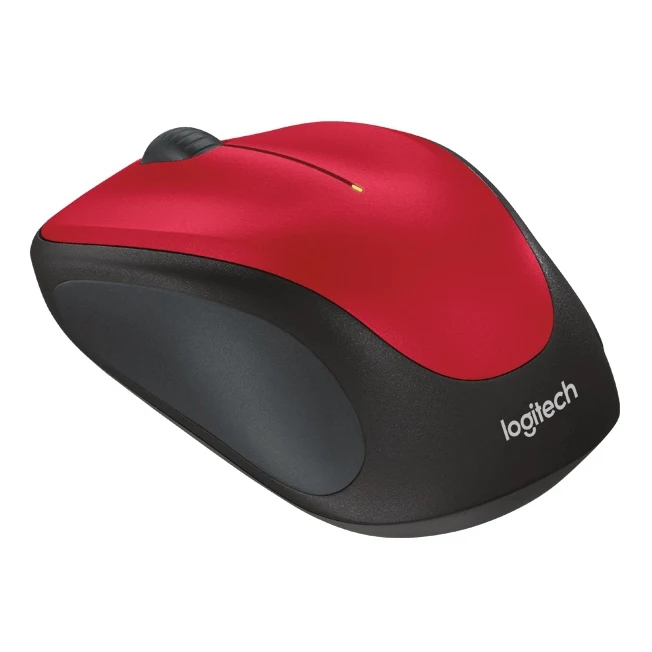 Мышь Logitech M235 красный/черный оптическая(1000dpi) беспроводная USB2.0 для ноутбука(2but