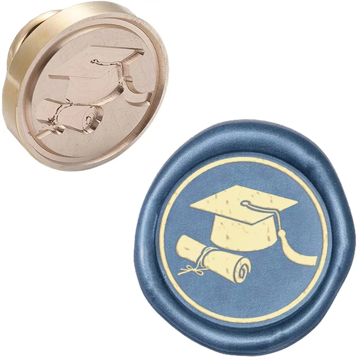 1PC Wax Seal Stamp Head Replacement Graduation Hat Removable Sealing Brass Olny for Creative Gift Envelopes | Украшения и