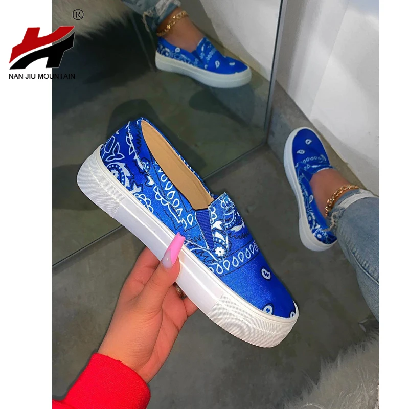 

NAN JIU MOUNTAIN 2020 Women's Flat Casual Shoes Summer Love Set Foot Fashion Round Head Comfortable Plus Size 43