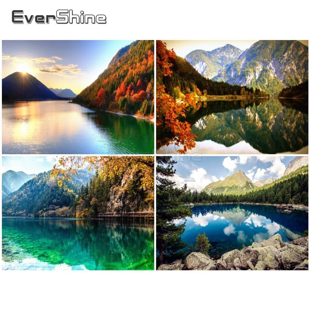 EverShine алмазная живопись полный квадратный пейзаж вышивка гор картина стразы