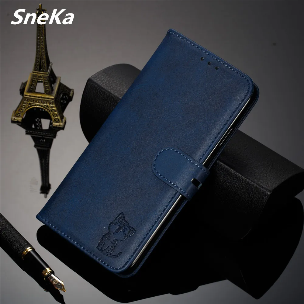 Flip Leather Case For Xiaomi Redmi Note 8 Case 3D Cat Emboss Silicon