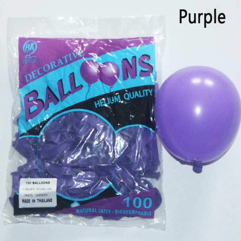 purple 100 шт 5 дюймов конфеты Макаруны латексные шары, Гелий шары для вечерние, свадебные, детские игрушки, вечерние шары - Цвет: purple