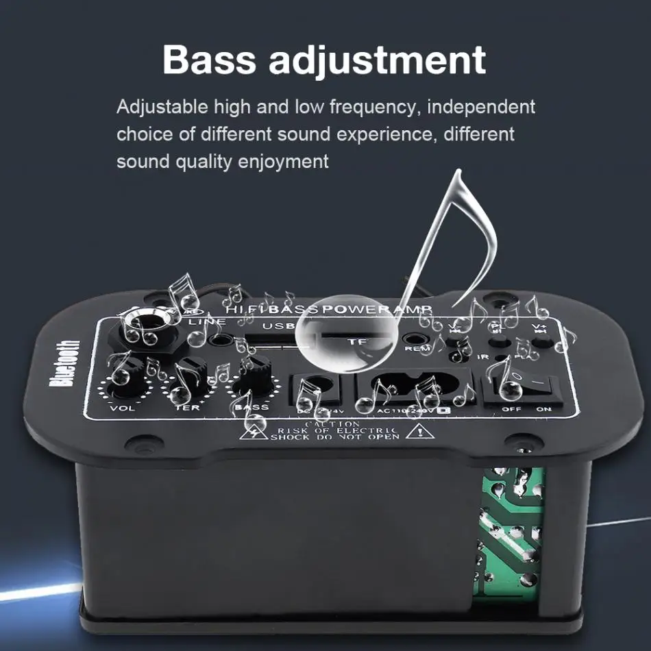 5Inch 25W HI-FI Car Audio Power Amplifier FM Radio Player Support MIC SD USB DVD MP3 Input for Car Motorcycle Home