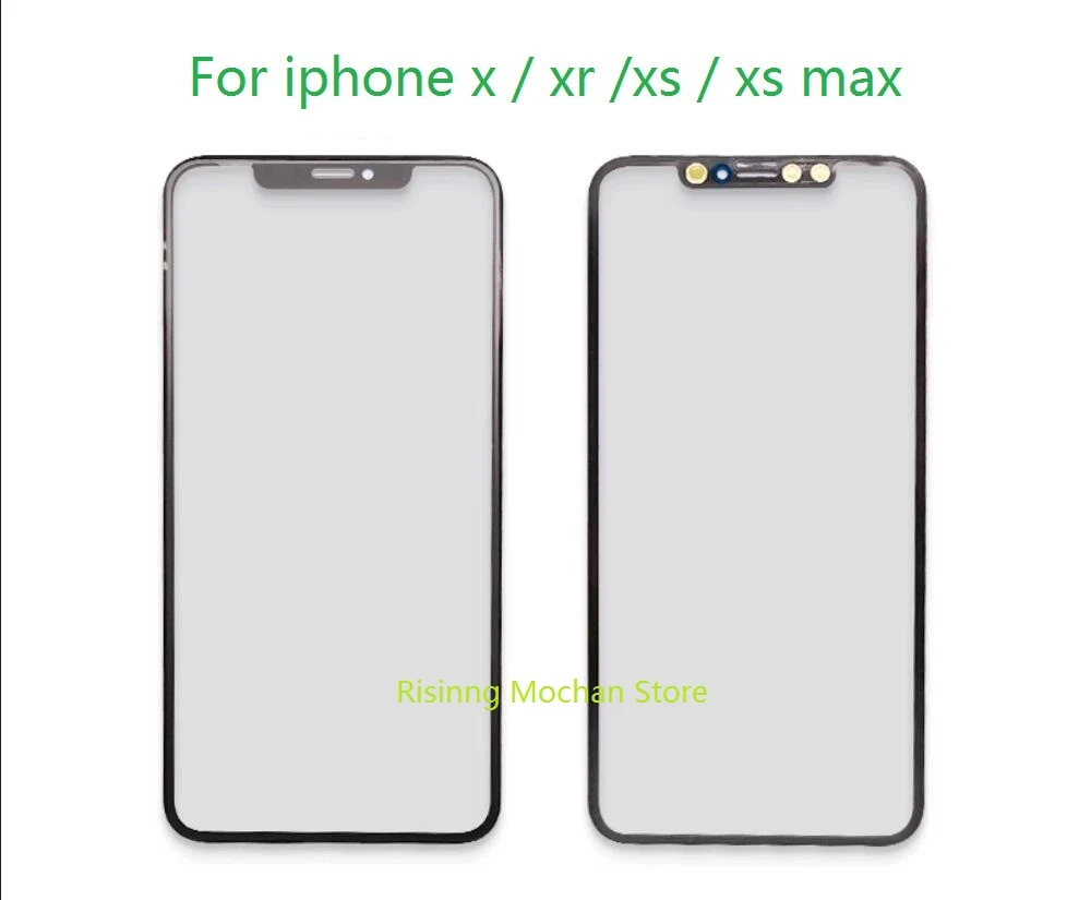 For Iphone X Xr Xs Xs Max New Black Front Panel Touch Screen Sensor Mobile Phone Outer Glass Display Replacement Digitizer Mobile Phone Touch Panel Aliexpress
