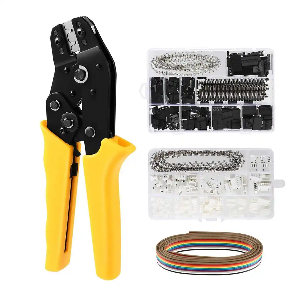 AWG23-7 Self-adjustable Ratchet Wire Crimper Plier Ferrule Crimping Tool Kit