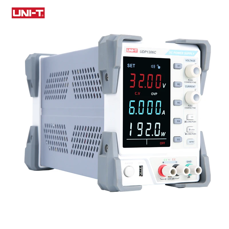 UNI T UDP1306C Регулируемый Линейный DC Питание для лабораторных 4 разрядный Дисплей