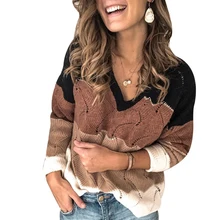 NIBESSER, v-образный вырез, кружевной тонкий пуловер, свободные топы, женский свитер, джемпер, зимняя одежда, свитер, женский зимний свитер