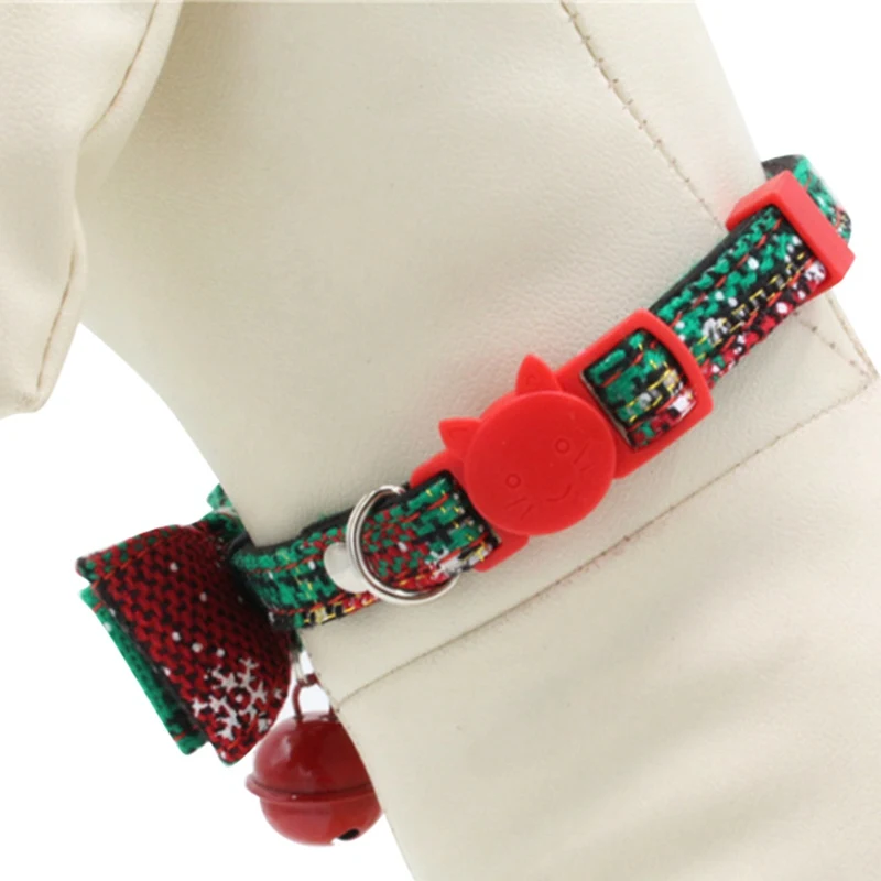 1PC Pet Cat Dog Collars Tie Wedding Accessories Dogs Bowtie Collar Holiday Decoration Christmas Grooming Pet Thread webbing