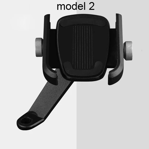 Алюминиевый универсальный велосипедный держатель для телефона, горный велосипед, мотоцикл, зажим для руля, подставка для смартфонов от 4 до 6,8 дюймов - Цвет: model 2 balck
