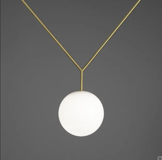 Modern style living room bedroom minimalist restaurant pendant light Nordic clothing decoration glass ball pendant lamp