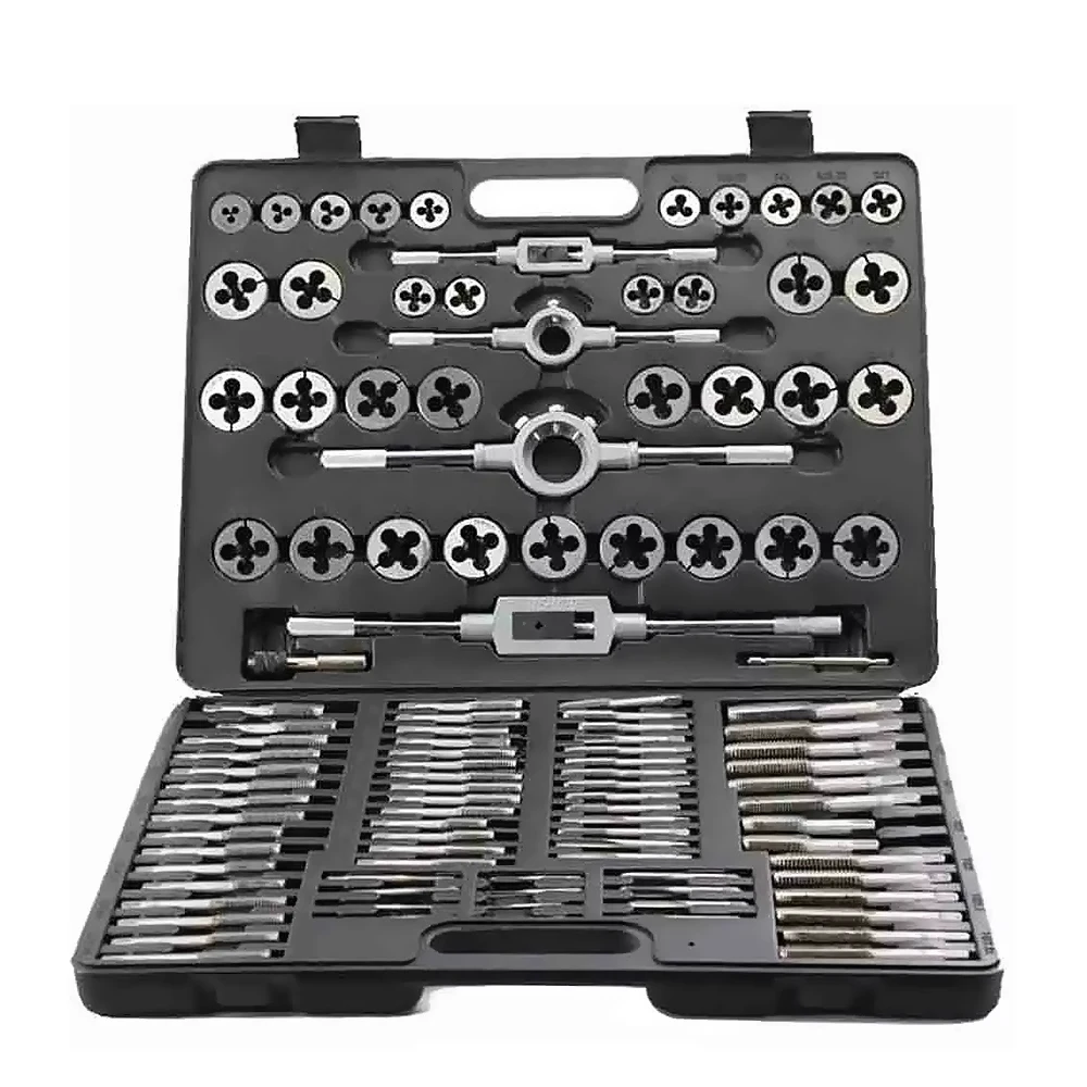 Tap And Die Set 45/60/86/110pcs Metric/imperial Thread Taps Alloy Steel For Metalworking Hand