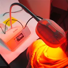 Фотобиомодуляция(PBM) красный и синий светильник терапия для угревой сыпи дома