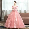 Gryffon Quinceanera Dresses Party Prom Lace Embroidery Off The Shoulder Ball Gown 5 Colors Quinceanera Dress Plus Size ► Photo 3/6