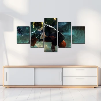 

Anime Naruto Character 5 Piece Wall Art Japan Cartoon Canvas Prints Uzumaki Naruto Decor Pictures home Decor Modern Living Room