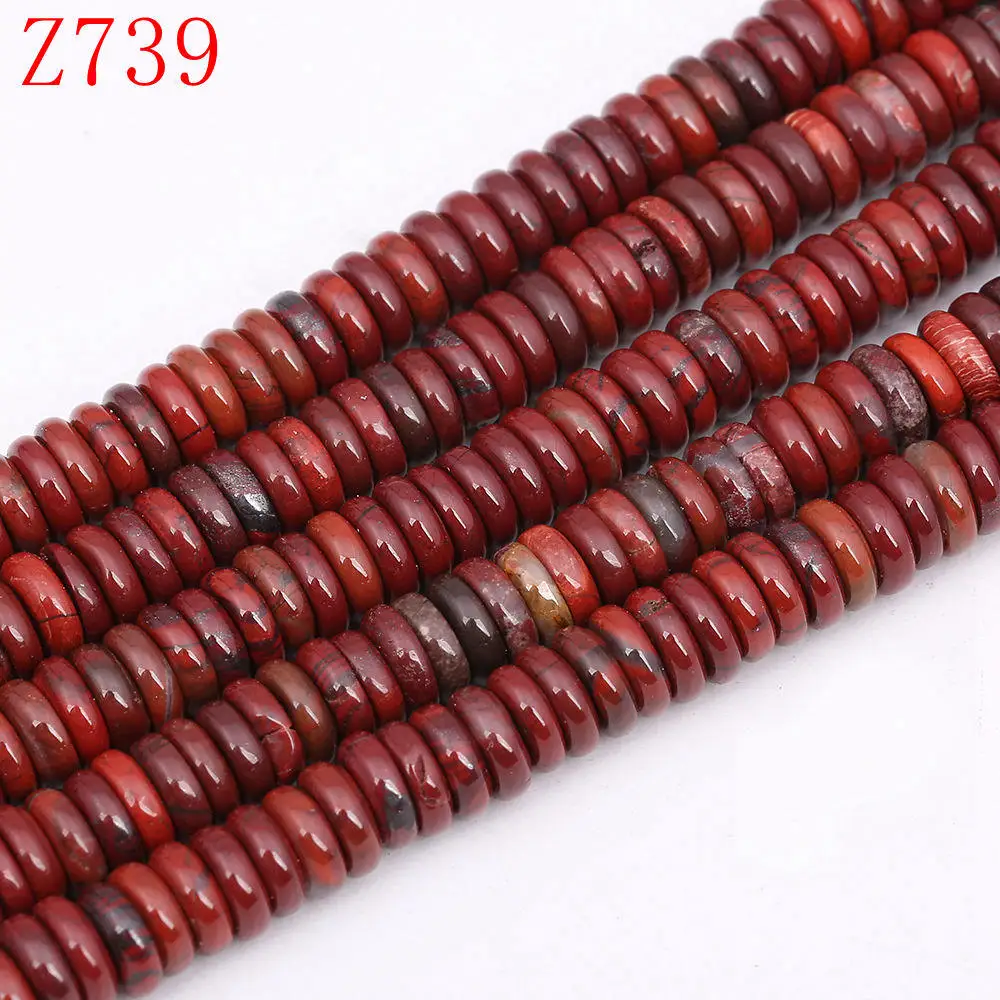 Red Jasper Круглые опаловые бусины 4 мм* 12 мм бусины из природных кристаллов для изготовления ювелирных изделий лазурит Магнезит Аквамарин подвеска из розового золота бисером - Цвет: Red Jasper