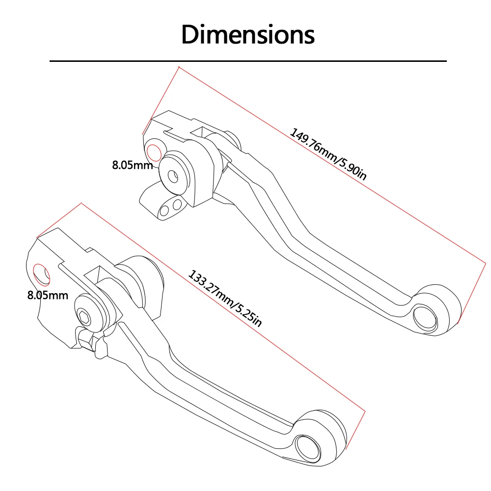 250 EXC Motorcycle Dirt Bike Brake Clutch Levers Motorcross handle levers FOR KTM 250EXC 2006 2007 2008 2009 2010 2011 2012 2013