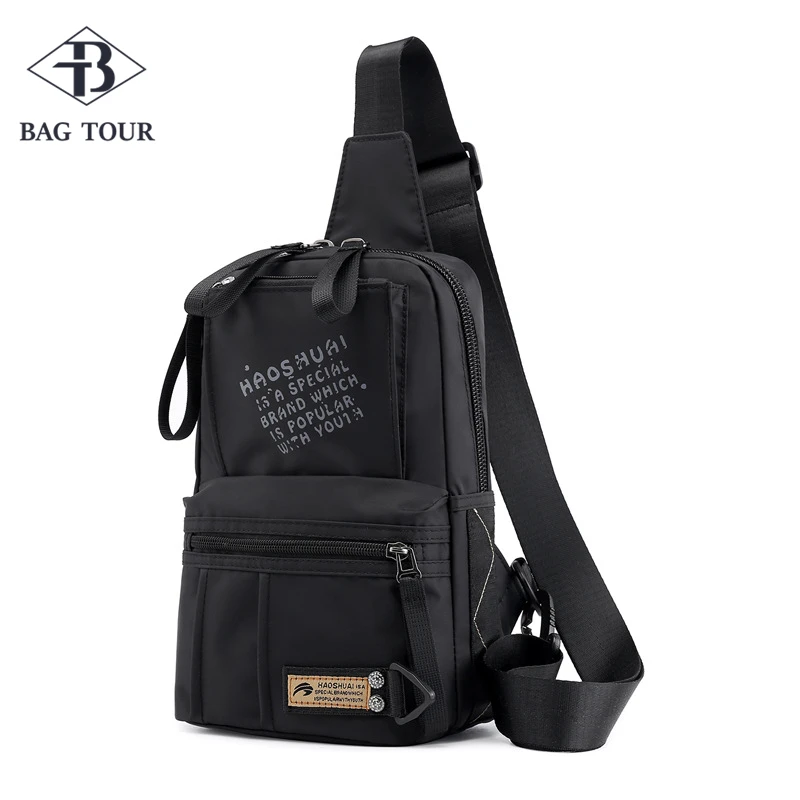 Мужские нагрудные сумки деловые для путешествий с левым и правым плечом короткие