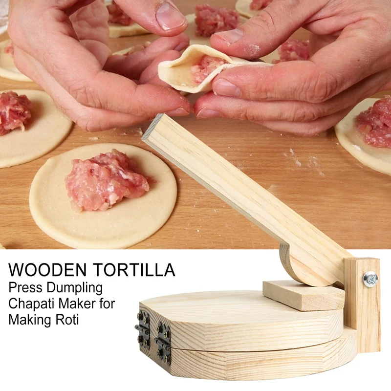 Tortilla In Legno Pressa Per Gnocchi Skin Maker Press Er Chapati Roti Taco Corn Maker Press Ing Tools Accessori Per Gadget Da Cucina
