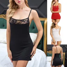 Женское нижнее белье, ночное белье, сексуальное ночное белье, сексуальная ночная рубашка, мягкие кружевные халаты, платье для сна, Мини Ночная сорочка, ночная рубашка E3