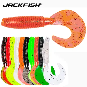 BEST DEAL ❤️ JACKF10pcs/lot Wobblers Soft Bait Worm 3.5g/7cm Swimbaits Silicone Soft Lure Carp Artificial Soft Lures for Fishing Peche - discount item 10% OFF Sports & Entertainment