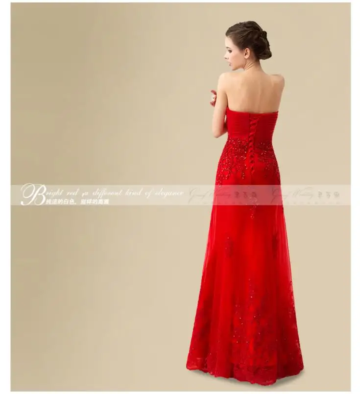 Новинка, vestido-de-noiva, модное торжественное Красное длинное платье в пол для невесты, кружевное платье подружки невесты, расшитое бисером