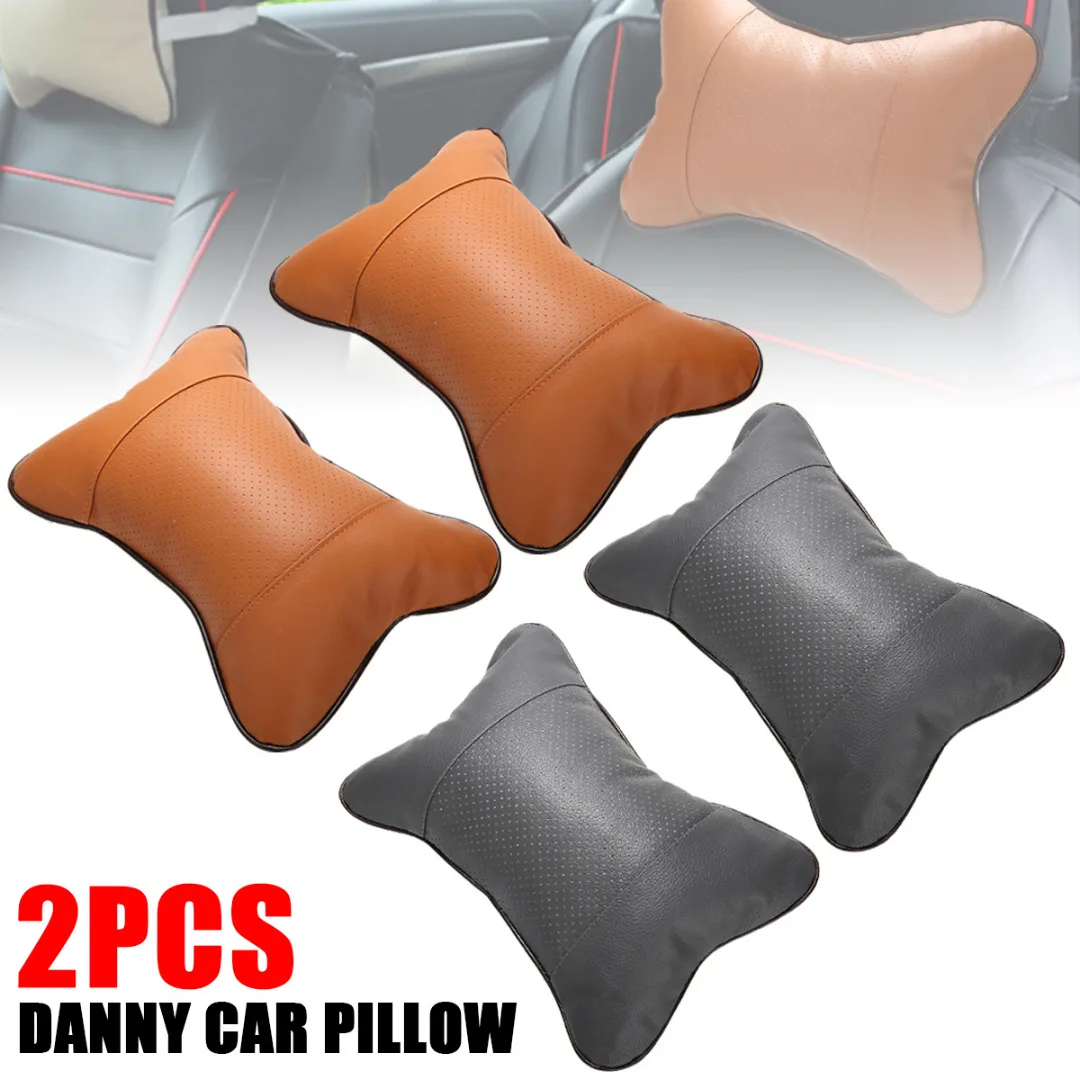 

2pcs Car Seat Head Pillow Headrest Pad Support Neck Rest Cushion for Neck Safety Pillow