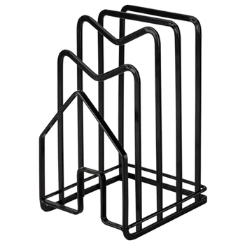 

New Cutting Board Rack Chopping Board Organizer Stand Holder Kitchen Countertop Pots Pan Lids Rack Organizer Flat Steel