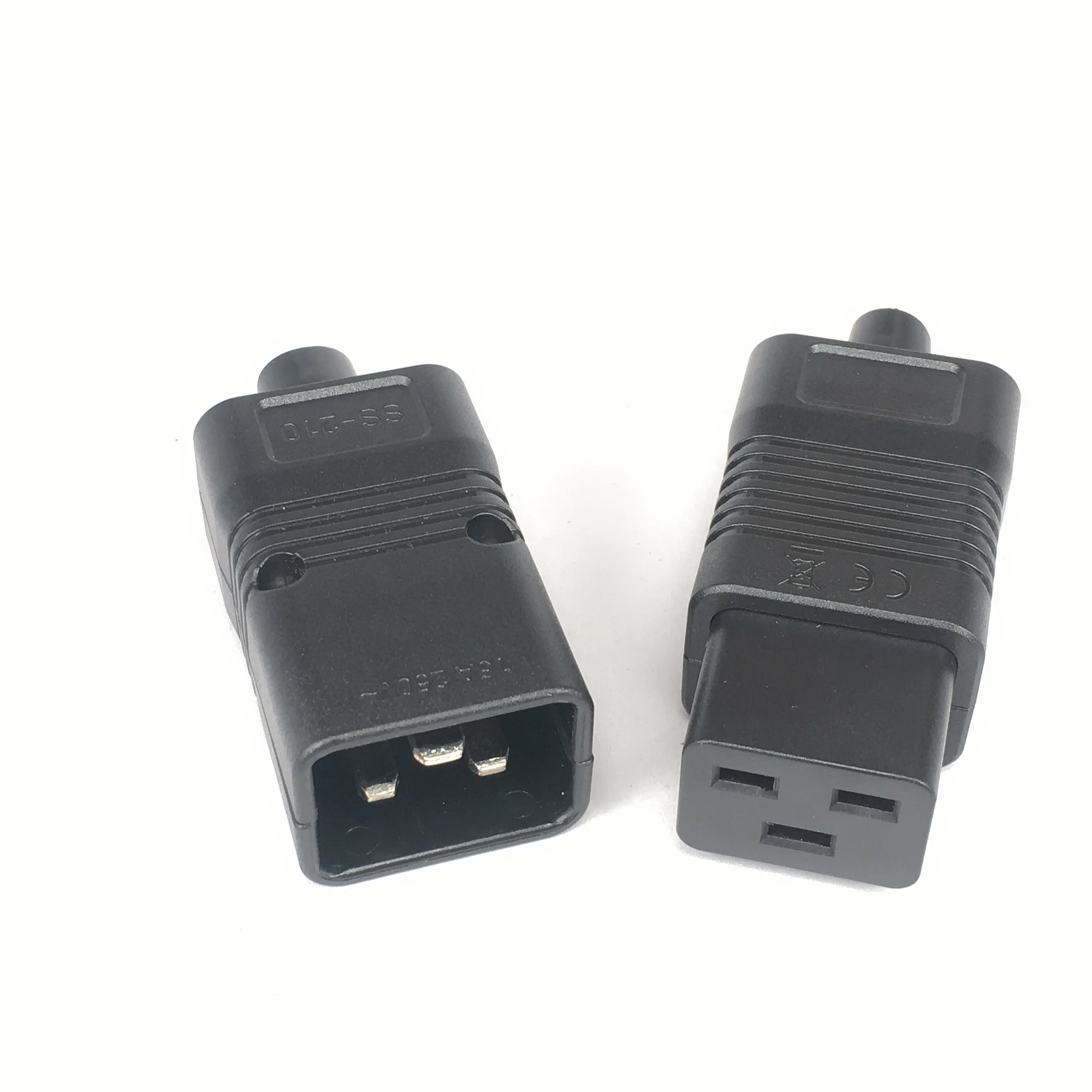 PDU/UPS Socket Standard IEC320 C19 C20 16A 250V AC Electrical Power Cable Cord Connector Removable plug Female Male Plug Adapter