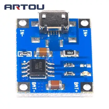 

5 pcs Micro USB 5V 1A 18650 TP4056 Lithium Battery Charger Module Charging Board With Protection Dual Functions 1A Li-ion