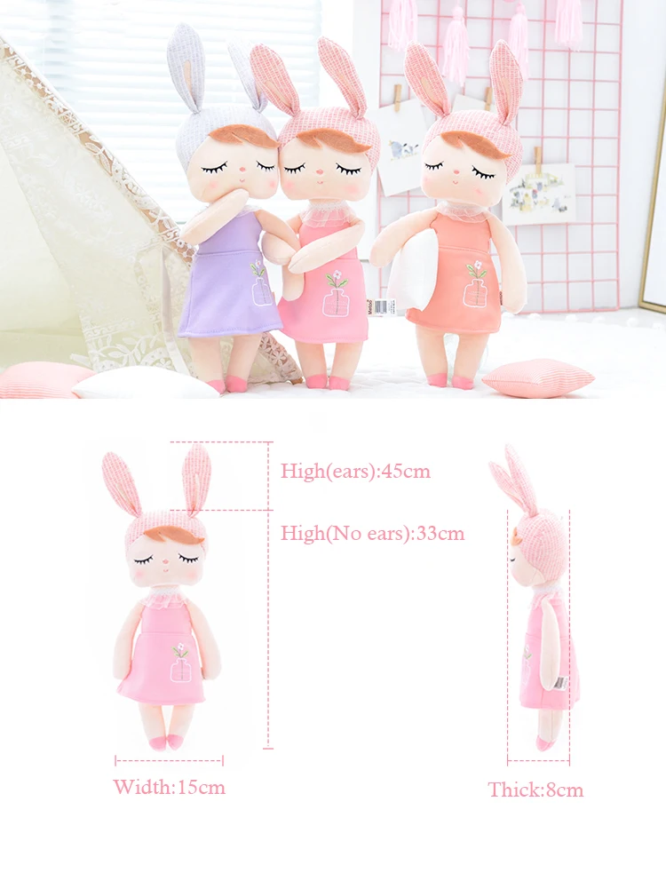 Коробка Metoo Кукла Kawaii плюшевая мягкая игрушки в виде животных с плюшевой набивкой детские игрушки для детей девочек мальчиков на день рождения рождественские игрушки Анжела