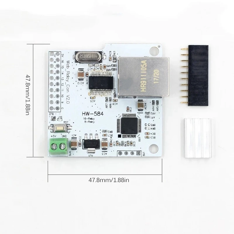 8 канальный сетевой модуль Ethernet Управление Выключатель 5V Интернет триггерный