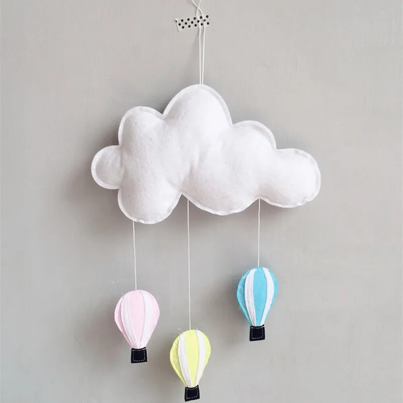 

Nordic Hot Air Balloon Cloud Newborn Baby in the Crib Infant Room Decor Photography Props Baby Bedroom Decoration
