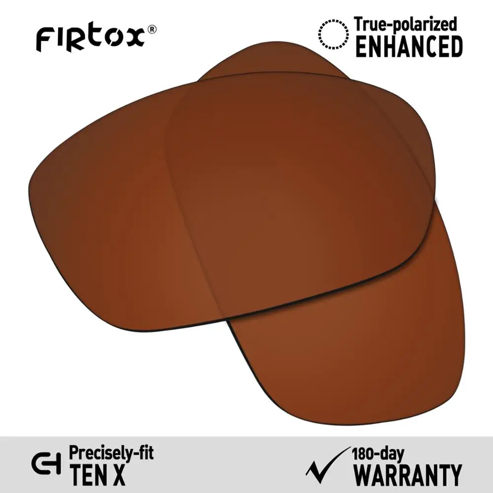 Brown-Polarized Firtox настоящие поляризованные Сменные рассеиватели UV400 для солнцезащитных очков-oxley Ten X(Только Совместимые линзы)-несколько цветов - Цвет линз: Brown-Polarized