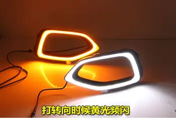 

car bumper headlamp MG HS headlight 2018~2020y LED DRL car accessories head lamp MG HS daytime running light