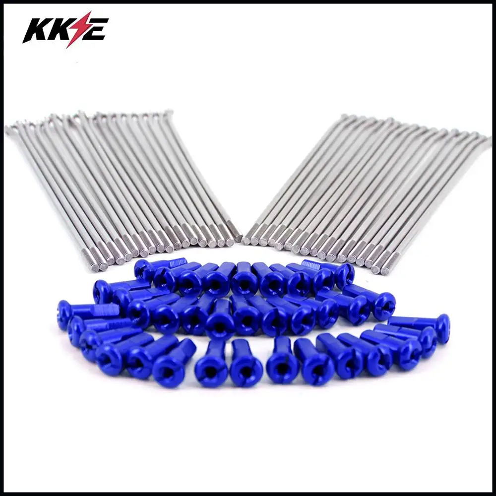 Передние серебряные спицы KKE 1 6*21 &quotOEM размера для Yamaha YZ125 YZ250 YZ250F YZ450F WR250F WR450F с