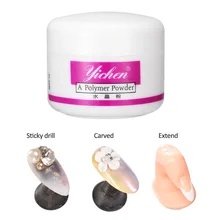 Акриловый порошок 3D Типсы для наращивания ногтей Блестящий строитель Акриловая жидкость Кристальный полимер для ногтей акриловый для ногтей Маникюрный Инструмент TSLM1