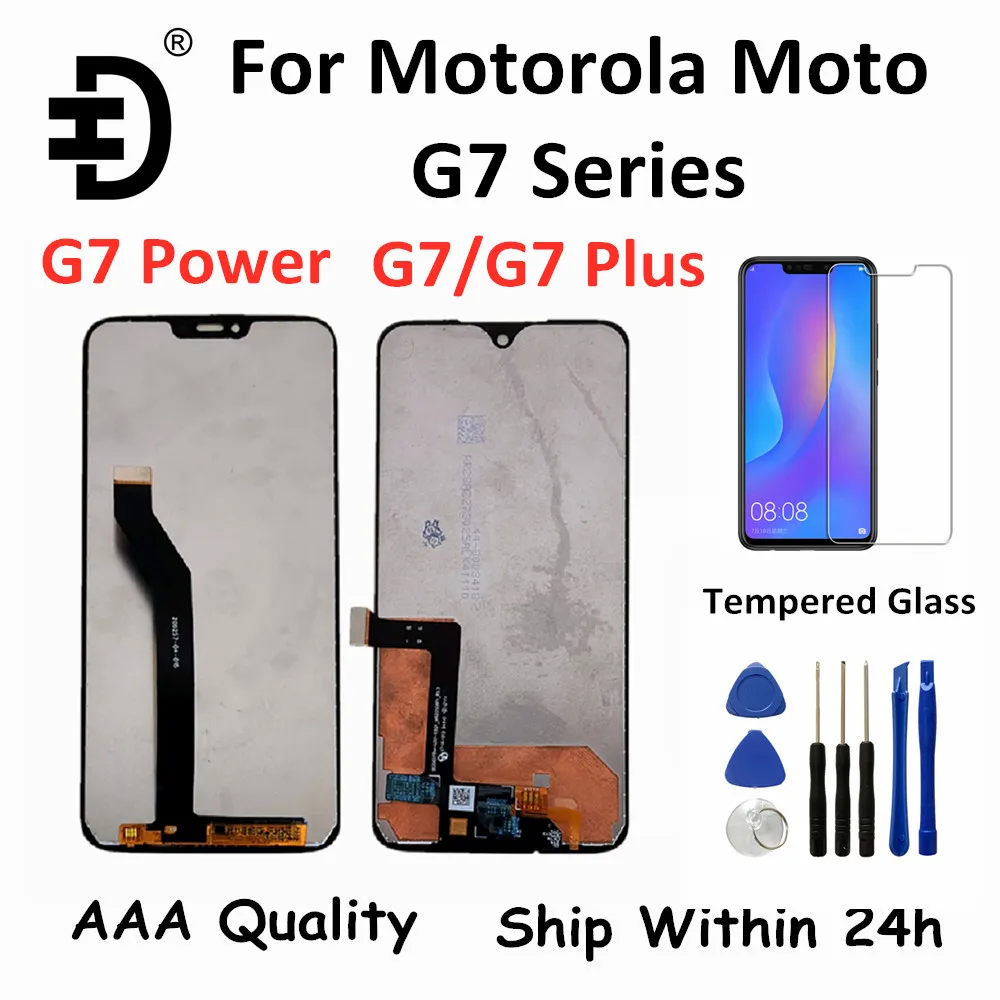 ЖК-дисплей XT1955 для Motorola Moto G7 Power Play сенсорный экран с дигитайзером Plus Замена