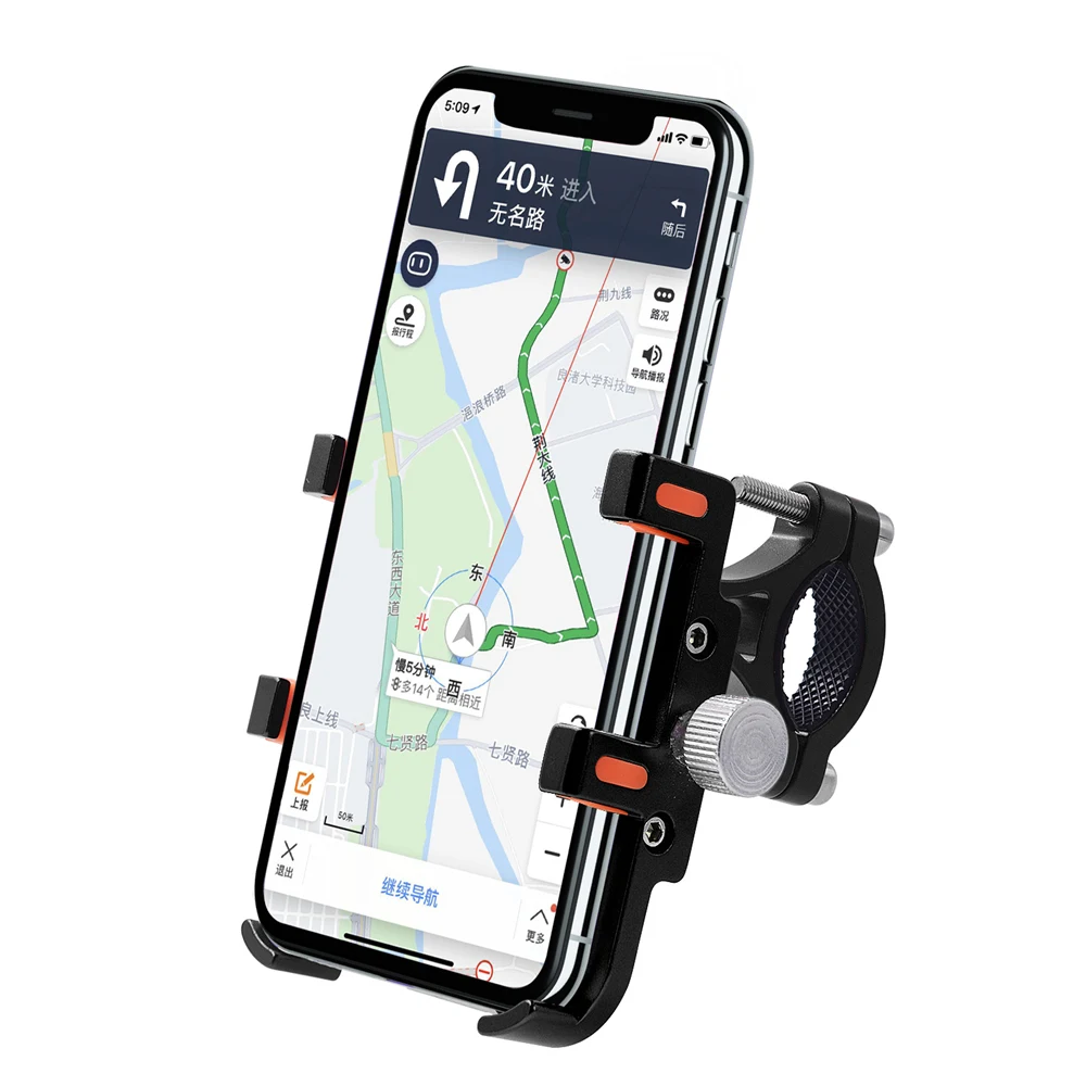 360 Вращающийся алюминиевый сплав Кронштейн для мобильного телефона gps кронштейн для мотоцикла, электрического трицикла, внедорожника, ATV, велосипеда