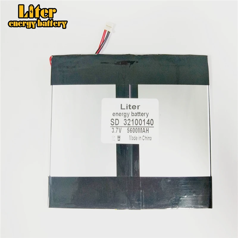 5 thread Tablet PC battery capacity 32100140 3.7V 5600MAH Universal Li-ion battery for tablet pc 9 inch 10 inch 11