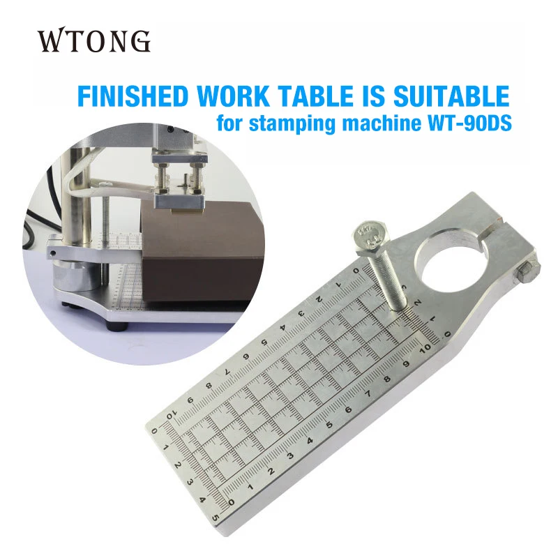 

WTONG hot stamp foil machine part for finish shoes bags leather handbag finish goods work plate