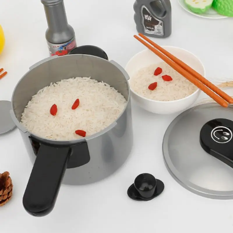 

27Pcs/Set Home Kitchen Utensils Tools Cooking Pots Pans Food Dishes Cookware Toy for Kids Children Play House Pretend Toys K4UE