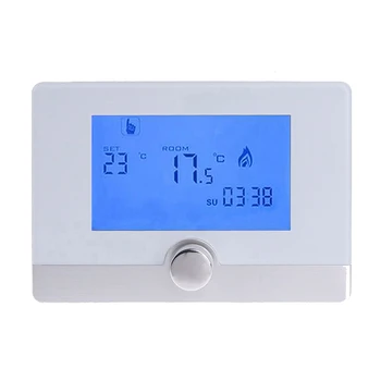 

Dual Display LCD Room Temperature Controller Electric Heating Wall-hung Boiler Thermostat Intelligent Temperature Regulator