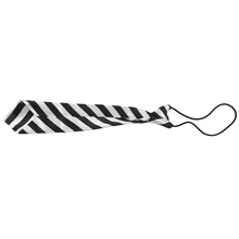 Дети Симпатичные Модные эластичный ремень Диагональная полоса галстук-черный+ белый