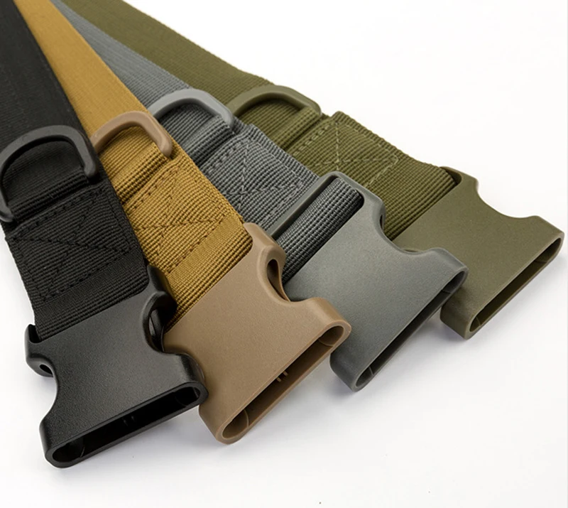 Men Belt Quality Nylon Insert Buckle Men's Belt Outdoor Tactical belt Military Canvas Belt Multifunctional Training Belt 110cm elastic belt for men